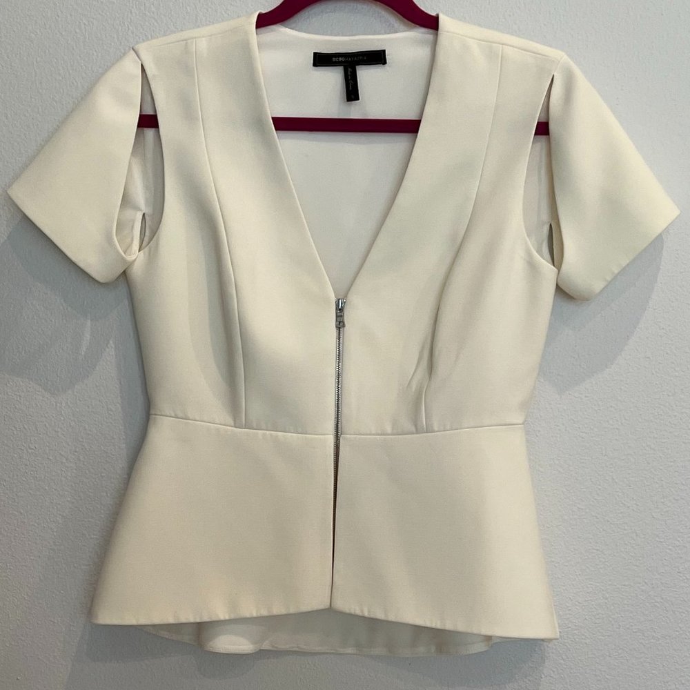 BCBG Maxazria Peplum Top